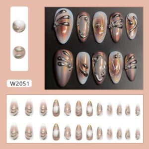 Nail With Flower Art